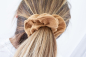 Preview: Haargummi Scrunchie - Caramel - aus hochwertigen Musselin - handmade in Deutschland (Versandkostenfrei)